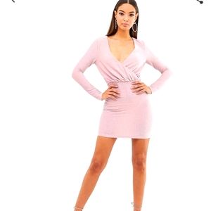 Long sleeve glitter dress